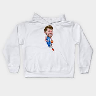 Luka Doncic Caricature Kids Hoodie